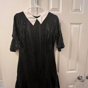 Wednesday Addams sequins dress.
